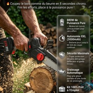 Mini Tronçonneuse : La Puissance d'un Monstre dans une Seule Main