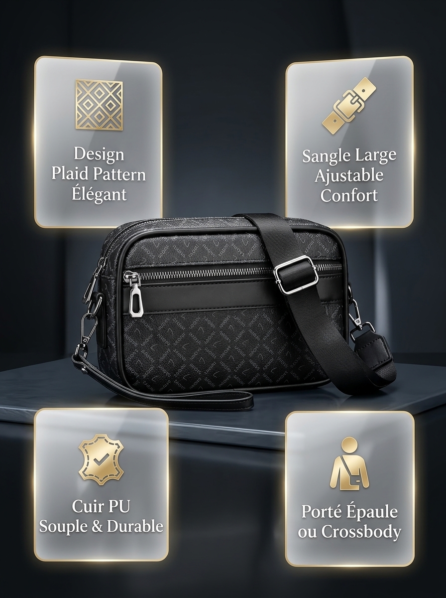 Sac à Bandoulière Homme en Cuir Premium – L'Accessoire Ultime du Gentleman Pro - Image 2